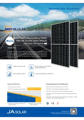 Modulo fotovoltaico Ja Solar JAM78D30-590/MB 590W