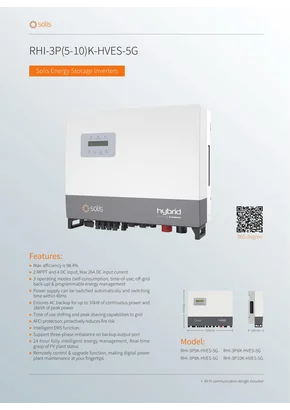 Solis hibrid inverter RHI-3P10K-HVES-5G 10000W