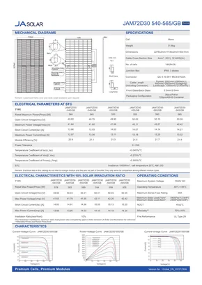 Datasheets Ja Solar Deep Blue 3.0 Pro JAM72D30 GB 540-565 Watt - Page 2