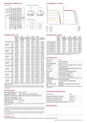 Fiches techniques Canadian Solar BiHiKu7 CS7N 640-670 Watt - Page 2