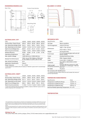 Datasheets Canadian Solar HiKu6 CS6L-MS 445-465 Watt - Page 2