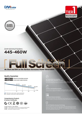 Module photovoltaïque Dah Solar DHM-60X10-FS(BW) 450 450W