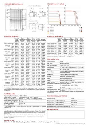 Datasheets Canadian Solar BiHiKu7 CS7L 580-610 Watt - Puslapis 2