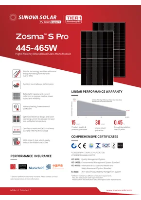 Modulo fotovoltaico Sunova Solar SS-BG460-60MDH 460W Argento