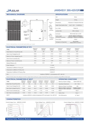 Datasheets Ja Solar Deep Blue 3.0 Pro JAM54S31 GR 395-420 Watt - Page 2