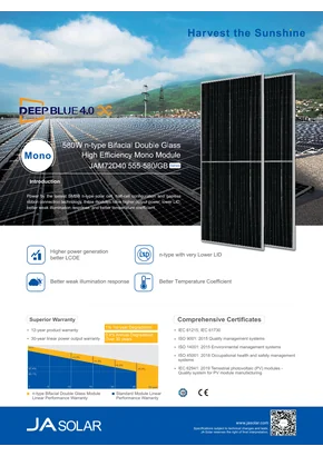 Fotovoltaisk modul Ja Solar JAM72D40-565/GB 565W