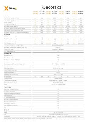 Datasheets Solax Power X1-boost - Page 2
