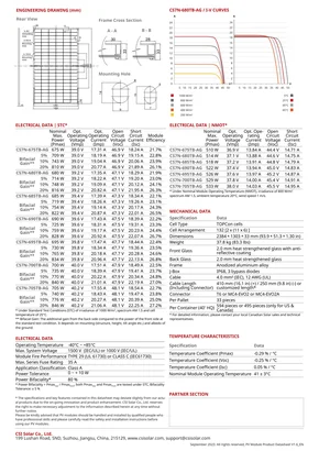Информационни листове Canadian Solar TOPBiHiKu7 CS7N 675-705 Watt - Страница 2
