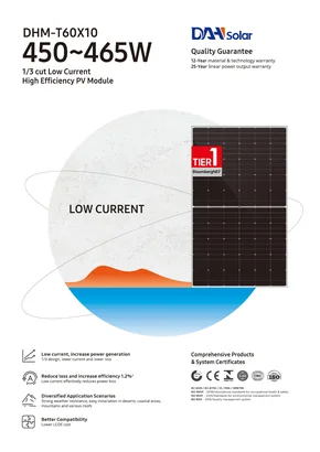 Modulo fotovoltaico Dah Solar DHM-T60X10 450 450W
