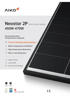 Fotovoltaïsche module AIKO Neostar 2P A460M-MAH54Mw 460W Zwart