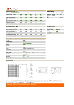 Datasheets TW Solar TWMAP-108-H-S 400-420 Watt - Page 2