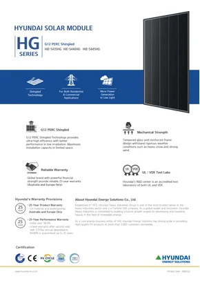 Módulo fotovoltaico Hyundai HiE-S440HG 440W Negro