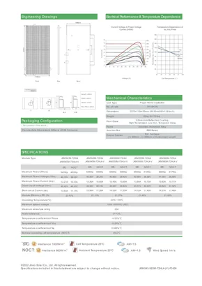 Fichas de dados JinkoSolar Tiger Pro 72HC 540-560 Watt - Página 2