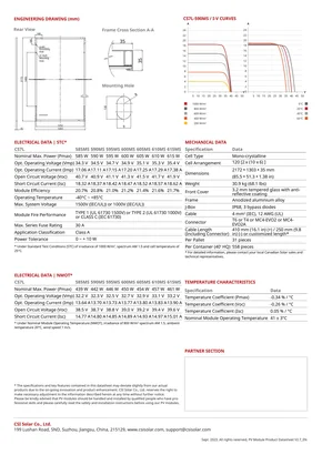 Datasheets Canadian Solar HiKu7 CS7L-MS 585-615 Watt - Page 2