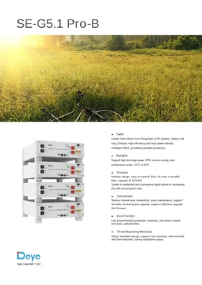 Energijos kaupimo sistema Deye SE-G5.1Pro-B 5.12kWh