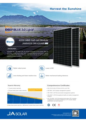 Fotovoltački modul Ja Solar JAM54S30-410/MR 410W Full black