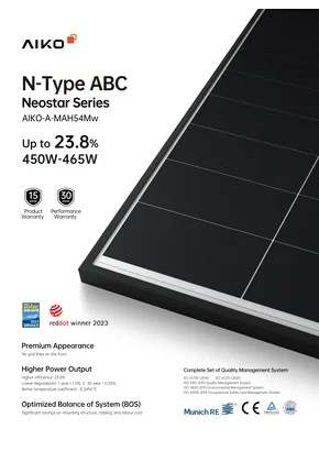 Fotovoltaický modul AIKO Neostar-A450-MAH54Mw 450W Černá