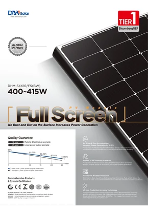 Fotovoltaický modul Dah Solar DHM-54X10-FS(BW) 415 415W