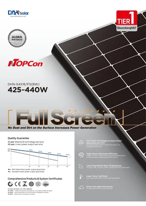 Fotovoltaikus modul Dah Solar DHN-54X16-FS(BW) 440 440W