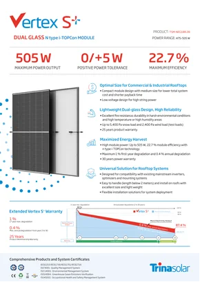 Fotovoltaisk modul Trina TSM-500 NEG18R.28 500W Sort