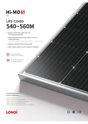 Fotovoltaiskais modulis Longi LR5-72HBD-550M 550W