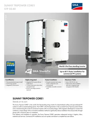 Hálózati inverter SMA Sunny Tripower CORE1 50000W