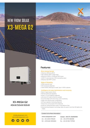 Hálózati inverter Solax Power X3-MGA-40K-G2 40000W