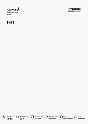 Hibrīda invertors Hypontech HHT-10000 10000W