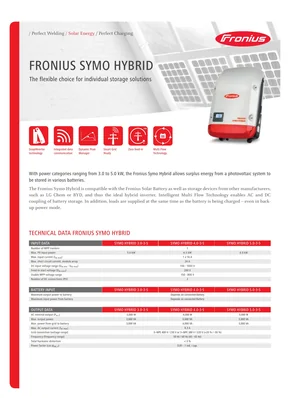 Хибриден инвертор Fronius Symo Hybrid 3.0-3-S 3000W