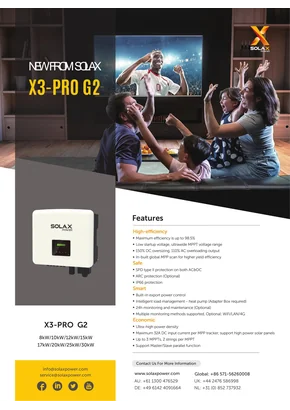 Inversor de red Solax Power X3-PRO-10K-G2 10000W