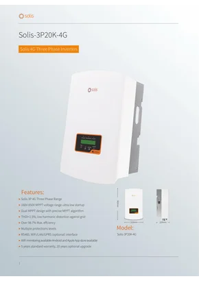 Inverter di rete Solis Solis-3P4K-4G 4000W