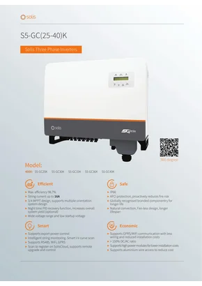 Inverter off-grid Solis S5-GC25K 25000W