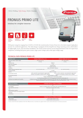 Инвертор на мрежата Fronius Primo 3.6-1 Light 3680W
