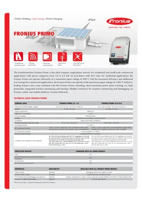 Мережевий інвертор Fronius Primo 6.0-1 WLAN 6000W