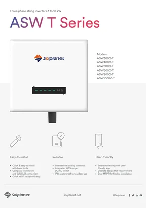 Мережевий інвертор Solplanet ASW10000-T 10000W