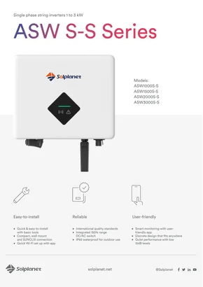 Мережевий інвертор Solplanet ASW1000S-S 1000W