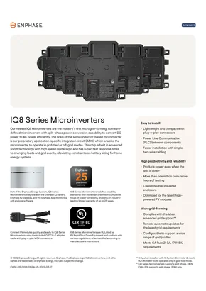 Micro-onduleur Enphase IQ8HC-72-M-INT 380W
