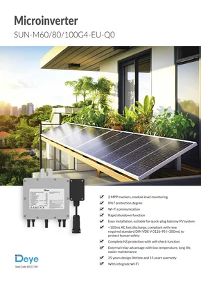 Microinverter Deye SUN-M80G4-EU-Q0 800W