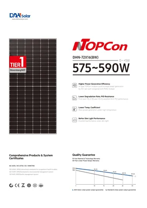 Module photovoltaïque Dah Solar DHN-72X16(BW) 585 585W