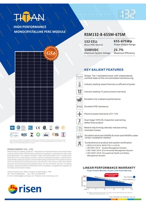 Module photovoltaïque Risen Energy RSM132-8-665M 665W