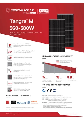 Module photovoltaïque Sunova Solar SS-560-72MDH(T) 560W Argent