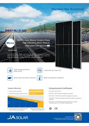 Módulo fotovoltaico Ja Solar JAM72D40-580/GB 580W