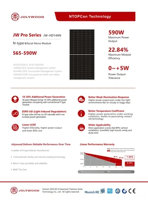 Módulo fotovoltaico Jolywood JW-HD144N 565 565W