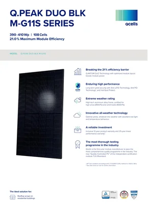 Módulo fotovoltaico Q Cells M-G11S395 395W