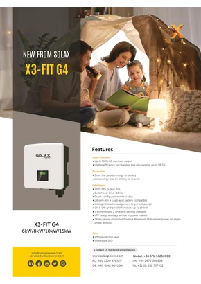 Off grid inverter Solax Power X3-FIT-6.0-W 6000W