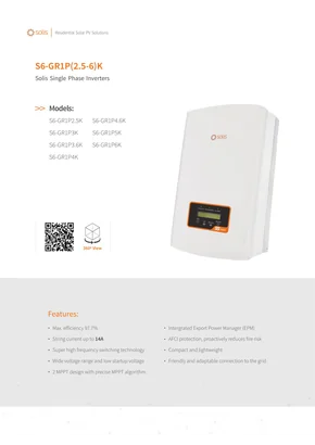 Off-grid menič Solis S6-GR1P5K 5000W