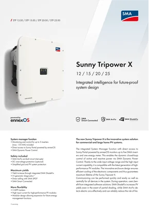 On grid inverter SMA sunny Tripower X12 12000W