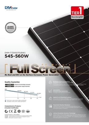 Päikesepaneelide moodul Dah Solar DHM-T72X10/FS(BW) 555 555W