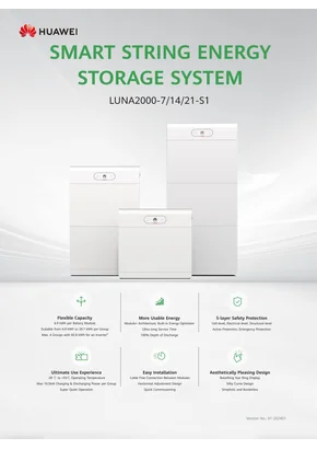 Sistema de armazenamento de energia Huawei LUNA2000-7-S1 6.9kWh