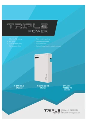 Sistema de armazenamento de energia Solax Power T-BAT H 5.8 V2 5.8kWh